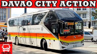 DAVAO CITY BUS ACTION  ACCESS ROAD ECOLAND OVERLAND TRANSPORT TERMINAL [upl. by Ardnuasac]