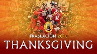 Traslacion  Feast of the Black Nazarene 2018  Thanksgiving Procession [upl. by Emerej]