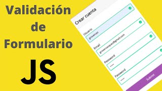 Validación de Formulario con JavaScript paso a paso  JavaForm Validation [upl. by Apfel235]