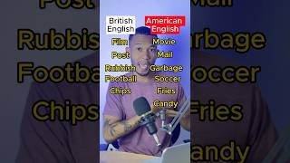 Inglés americano vs inglés británico  vocabulario en inglés aprenderinglés english [upl. by Aivek]