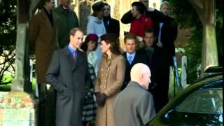 The Royal family leave Sandringham after Christmas service [upl. by Ayidah239]