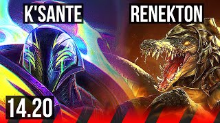 KSANTE vs RENEKTON TOP  Rank 8 KSante  NA Grandmaster  1420 [upl. by Zonda748]