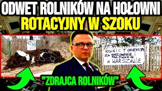 KONIECZNIE ZOBACZCIE ZEΜSTA ROLNIKÓW NA HOŁOWNI ROTACYJNY BYŁ W SZOKU [upl. by Ahsiekyt]