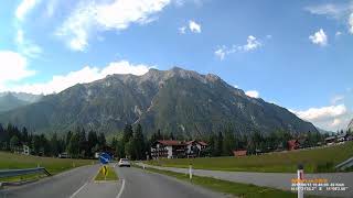 A Ostbach Platzl Gemeinde Leutasch Bezirk InnsbruckLand Ortsdurchfahrt Juni 2017 [upl. by Rahel]