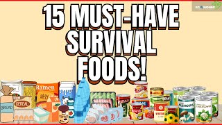 15 Survival Foods Every Prepper Should Stockpile [upl. by Danas115]