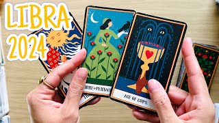 LIBRA  quotYOUR 2024 NEW YEAR HERES WHAT TO EXPECTquot 2024 Tarot Reading [upl. by Rubliw]