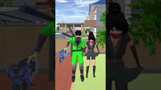 Tiga dan Rena melompat sebagai ninja😡😡sakuraschoolsimulator shortsvideo youtubeshorts sakura [upl. by Chlori]