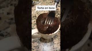 COMO HACER TORTA EN TAZA 🤤🍫  Postres de TikTok [upl. by Aiken491]