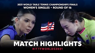 Bernadette Szocs vs Kasumi Ishikawa  2021 World Table Tennis Championships Finals  WS  R16 [upl. by Benny]