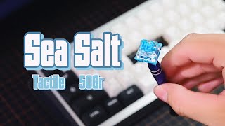 Sea Salt Tactile Switches Sound Test mechanicalkeyboard [upl. by Aknayirp]