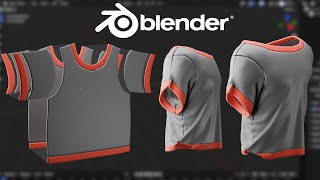 Blender 42 Make A Shirt Tutorial  Cloth Sewing [upl. by Hung]