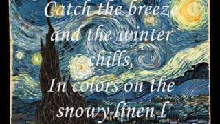 Don McLean  Vincent  Starry Starry Night With Lyrics [upl. by Gentes]