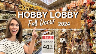 ✨HOBBY LOBBY✨ New Fall Decor 🍁  Whats New for 2024  Favorites  Fall Shop with Me [upl. by Crespo]