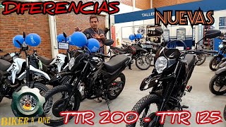 COMPARATIVA ‼️NUEVA‼️ TTR200 vs TTR 125✅ [upl. by Namien280]