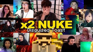 Disguised Toast DRACONIC NUKE reactions [upl. by Attiuqaj969]