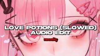 LOVE POTIONS  BJ LIPS PRINCESSPAPARAZZI SLOWED AUDIO EDIT [upl. by Qahsi]