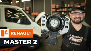 Ako vymeniť pravý držiak motora na aute RENAULT MASTER 2 Van NÁVOD AUTODOC [upl. by Sarchet]