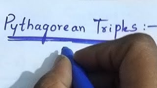 Pythagorean Triplepythagorean triples formulapythagorean triples examplestriples even and odd [upl. by Lesna]