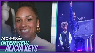 Alicia Keys Reacts To Her Son Genesis Being Protective On Tour EXCLUSIVE [upl. by Ennazzus277]