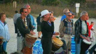 Nokomis Beach Florida sunset Drum Circle [upl. by Dylan158]