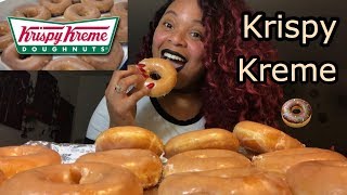 KRISPY KREME MUKBANG 🍩  CUTETEEEATS [upl. by Nahej18]