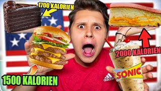 GRÖßTEN KALORIENBOMBEN in AMERIKA ESSEN 🍔 ICH PLATZE 💣 [upl. by Neelyak]