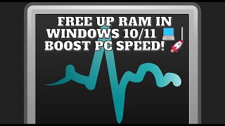 Free Up RAM Cache in Windows 10  11 2024 🚀 Boost PC Performance [upl. by Lodnar]