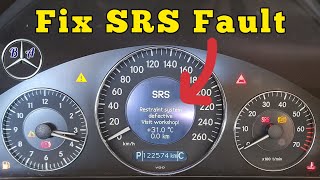 Fix SRS Restraint System Defective on any MercedesBenz [upl. by Yromas]