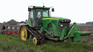 Ploughing  John Deere 8520T  Kverneland  2015 [upl. by Marian]