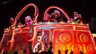 New Orleans Mardi Gras parade streams of Krewe of Druids and Nyx [upl. by Ekoorb]