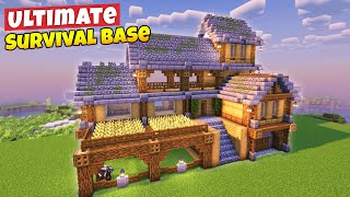 Minecraft Ultimate Survival House Tutorial⚒️ [upl. by Akemrej]