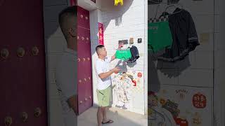 Install a retractable clothesline on the balcony at home [upl. by Southard]