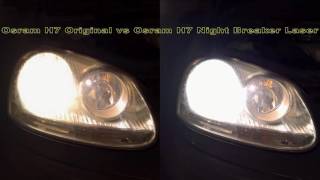 Osram H7 Original vs Osram H7 Night Breaker Laser [upl. by Hussey]