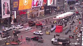 TWA Airplane in Times Square Live on EarthCam [upl. by Hselin800]