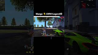 Mango 🥭 AWMLegend👻ytshorts freefire freefirehighlights for youforyoubage crazysquad703 [upl. by Silvano]