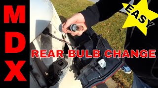 DIY MDX 2014 2015 2016 Rear Taillight Bulb Replacement [upl. by Patt]