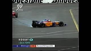 F1 Australia 1997 FP3 Rosset crashes DF1 [upl. by Ahsemrak55]