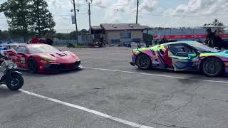 Ferrari Challenge 2024 Watkins Glen Race Track Hauling Challenge Cars [upl. by Ennayar148]