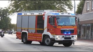 2x LF20 der Freiwilligen Feuerwehr Großenkneten auf Alarmfahrt [upl. by Sitto]