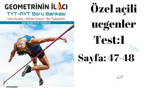 GEOMETRİNİN İLACI TYT AYT SORU BANKASI Özel açılı üçgenler test1 [upl. by Anaujd384]