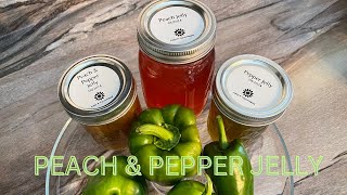 Making PEACH amp PEPPER JELLY from Gifted Peaches and Farmers Market Peppers [upl. by Sager69]