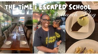 I Ran Away from School Two Weeks After Resuming March Vlog [upl. by Almallah]