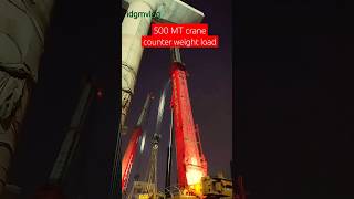 Two 500 M Ton crane counter weight loading shorts ytshorts idgmvlog [upl. by Trenna]