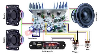 21 Home Theater Complete Wiring  हिंदी  You Like Electronic [upl. by Akinhoj]