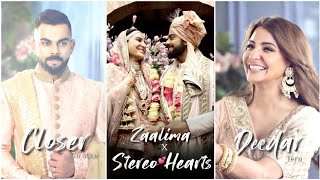 Stereo Hearts x Zaalima Whatsapp Status  Virat Anushka Status  Virat Kohli Status FullscreenLove [upl. by Assira873]