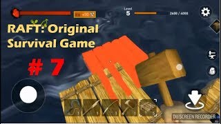 PLACING THATCH AND WOOD FOUNDATIONS  RAFT Original Survival Game GAMEPLAY Part 7 [upl. by Armilla]