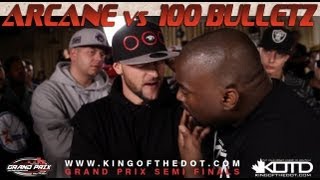 KOTD  Rap Battle  Arcane vs 100 Bulletz  GP2012 R4 [upl. by Aical]