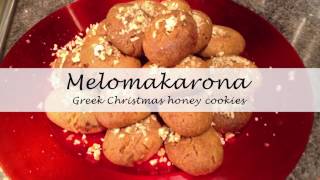 Melomakarona  Greek Christmas honey cookies [upl. by Antsirhc810]