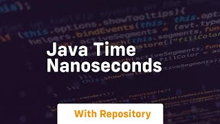 java time nanoseconds [upl. by Freytag717]