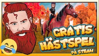 HORSE RIDING TALES på Svenska  GRATIS SPEL på STEAM  Hästhoppning i Hästspel [upl. by Hildegard]